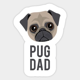 Pug Dad Sticker